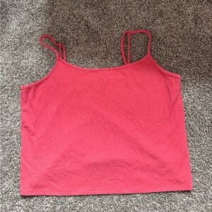 American Eagle cropped top size XL pinkish red color